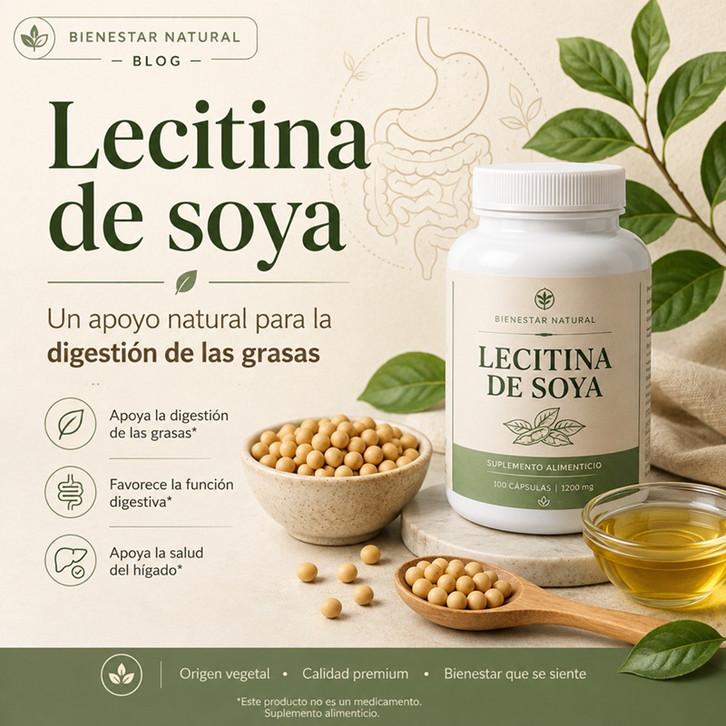 Beneficios lecitina de soya y grasas